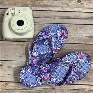 Vera Bradley Flip Flops Purple